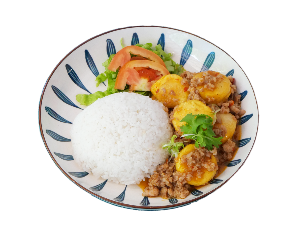 Đậu hủ trứng hầm thịt bằm sốt tứ xuyên